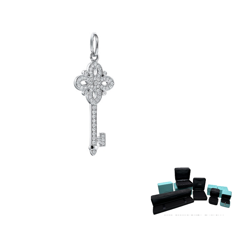 

TIFFANY & CO. 18К белое золото с бриллиантами шармы / подвески женские