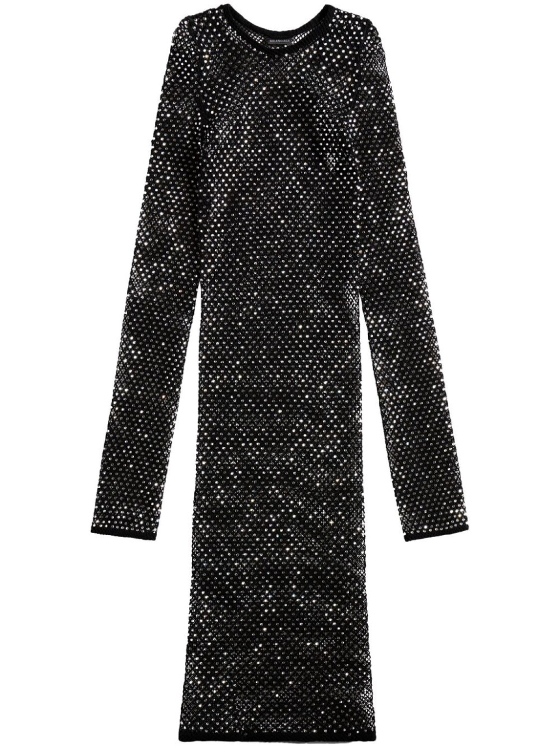 

Balenciaga платье мини с длинными рукавами, черный