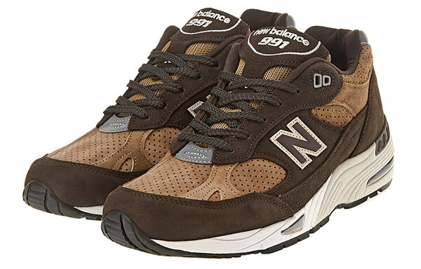 Кроссовки 991 сделано в Англии New Balance, коричневый — фото 2