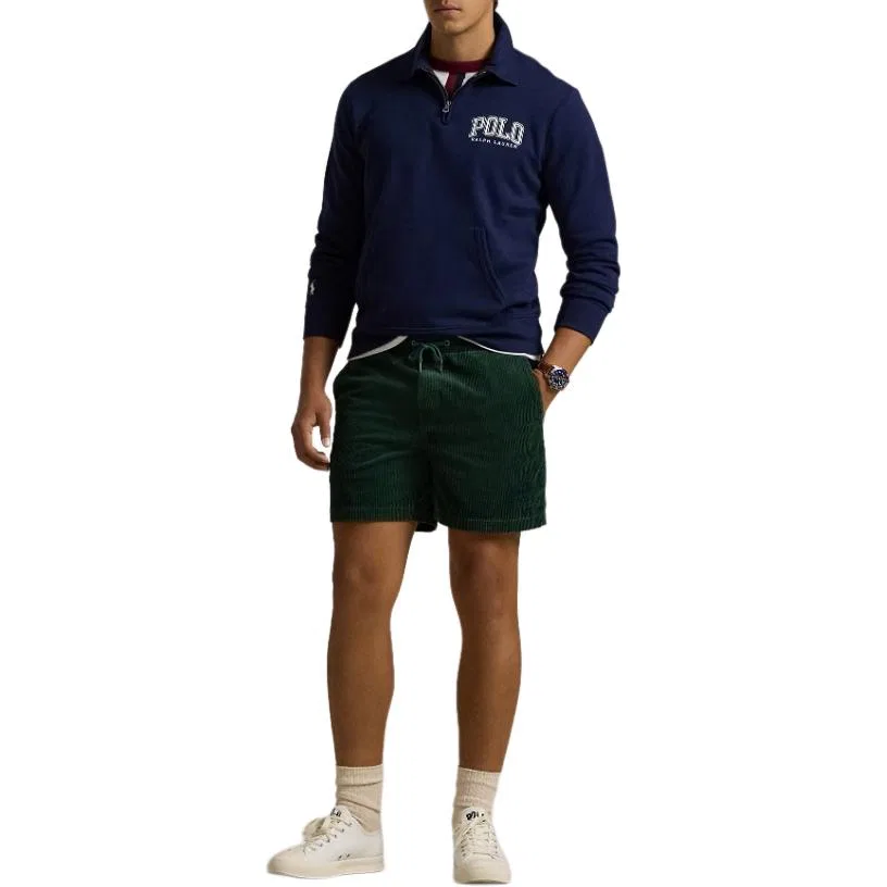 Флисовая толстовка с воротником Polo Ralph Lauren, Marine Blue — фото 2