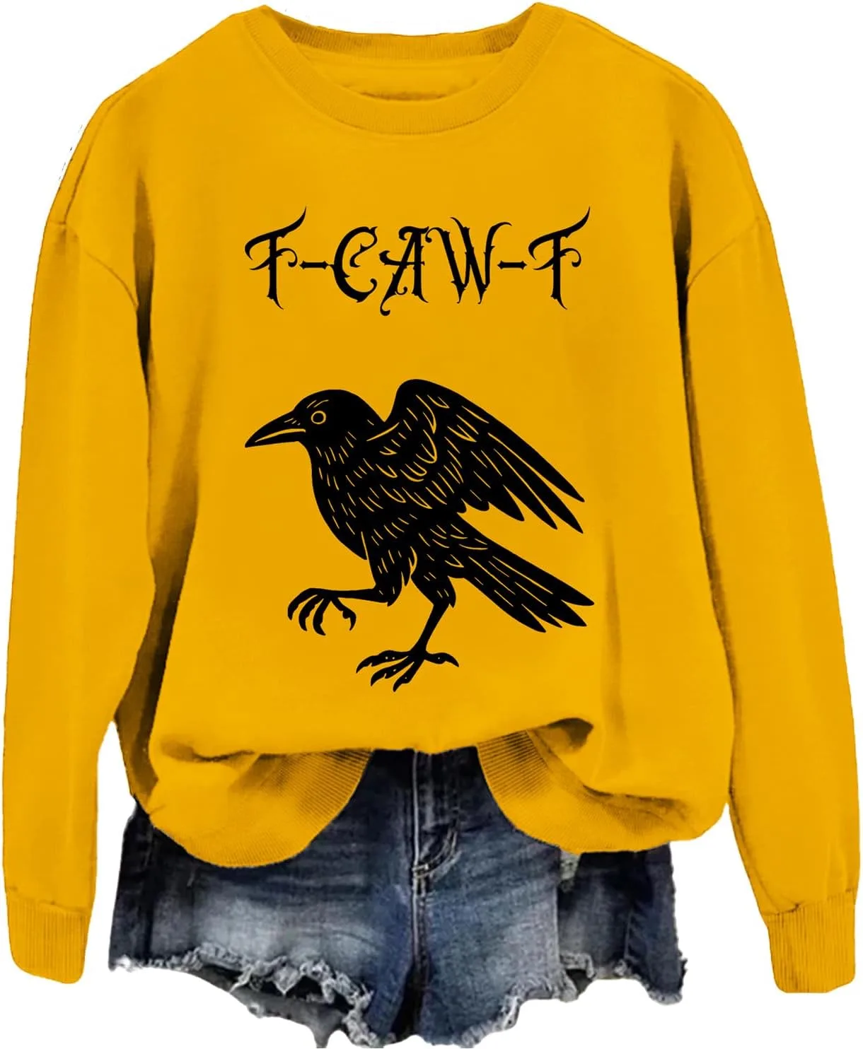 

Готический свитшот с принтом вороны FCrowF SIMJEW