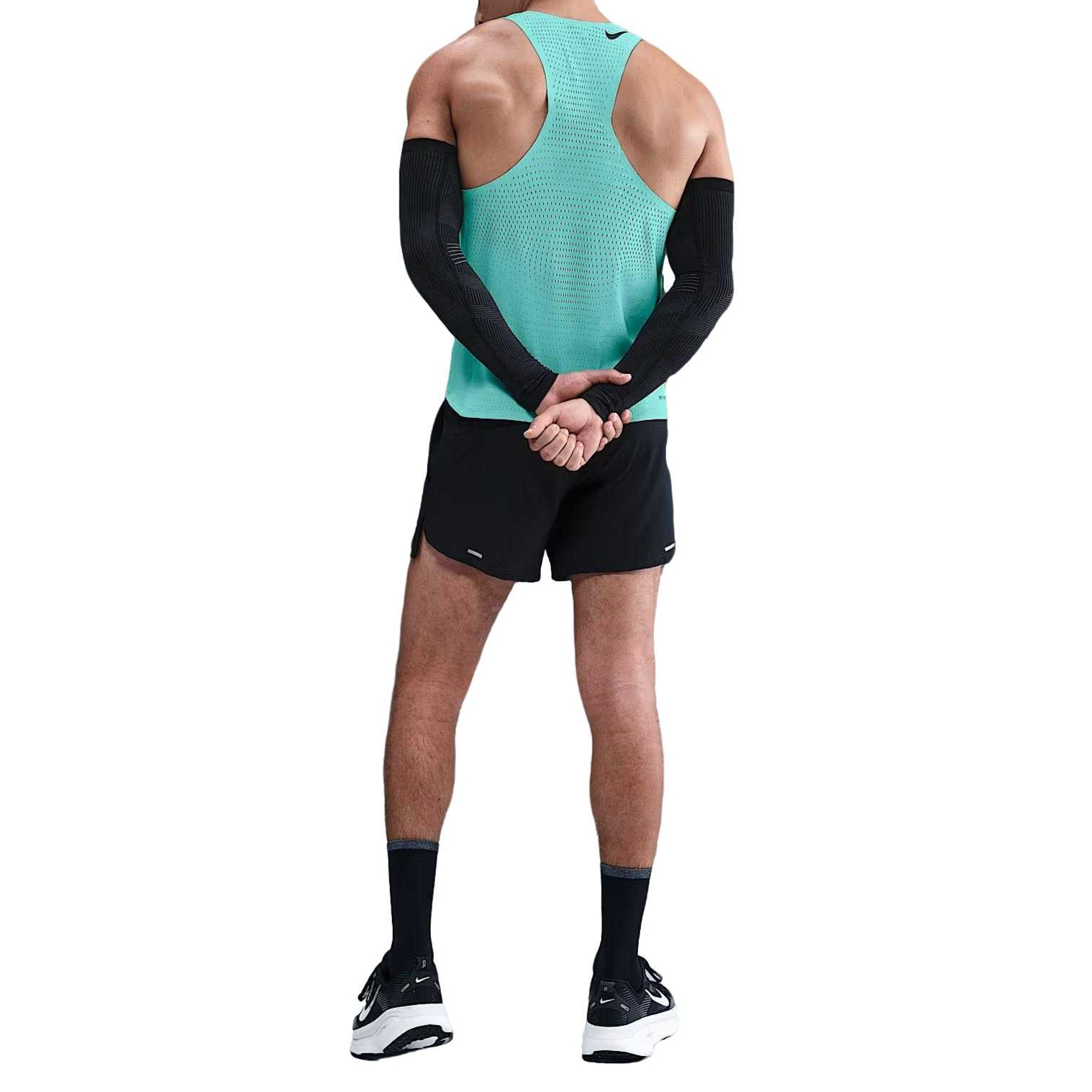 Nike AEROSWIFT Майки Мужские Бирюзовый/Черный Цвет Crew Neck Moderate — фото 3