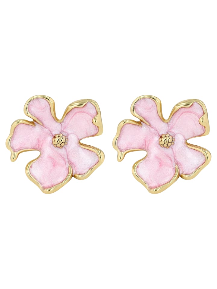 

Adeliás Женские серьги - серьги-гвоздики из нержавеющей стали с золотой эмалью