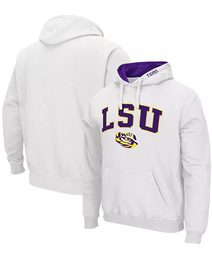 

Мужская толстовка с капюшоном LSU Tigers Arch Logo 3.0 Colosseum, белый