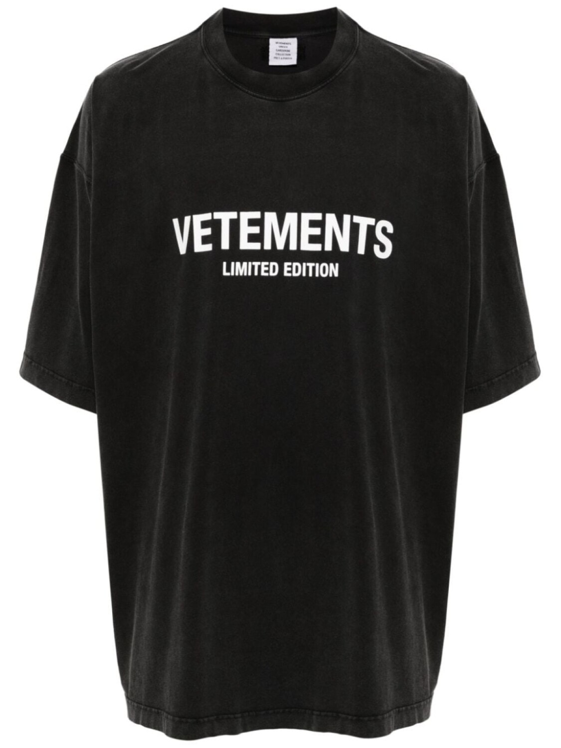 

VETEMENTS футболка с логотипом, серый