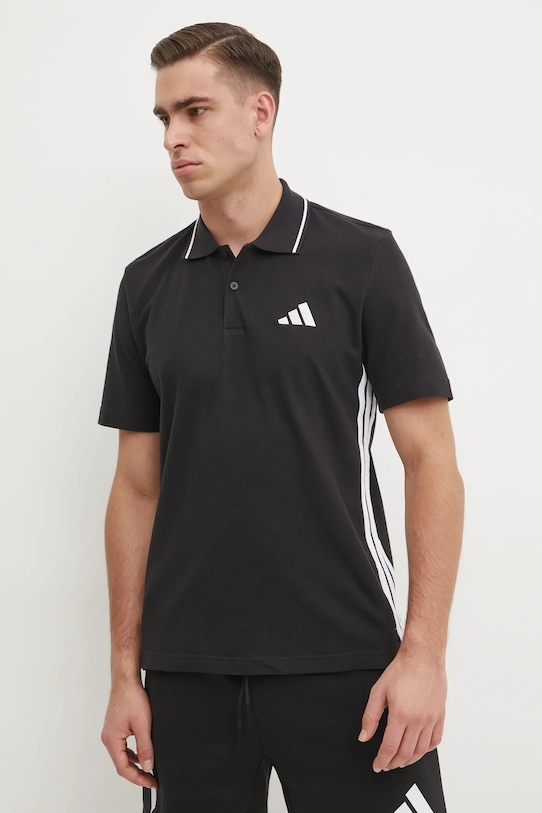 

Хлопковая футболка Essentials Adidas, черный