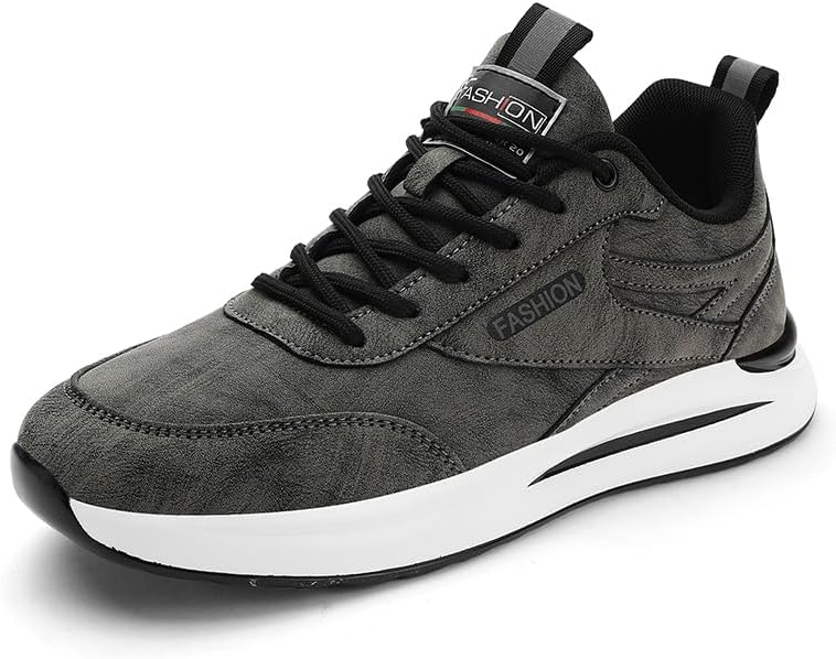 

Мужские повседневные обувь модные кроссовки из ПУ, беговые кроссовки, повседневные шнурованные кроссовки для ходьбы, тенниса и тренировок, массивные кроссовки на все сезоны Hhhchpm, серый