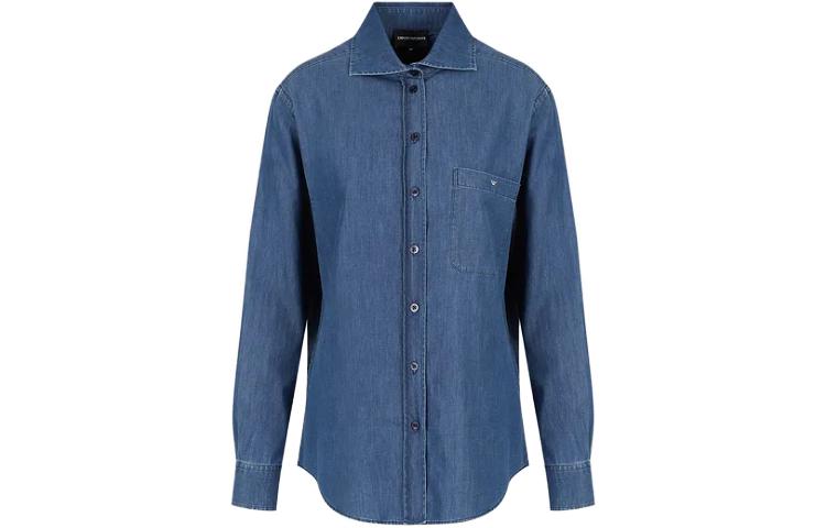 

Футболка женская синяя EMPORIO ARMANI