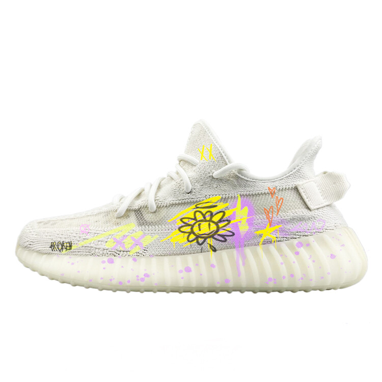 Кроссовки adidas originals Yeezy Boost 350 Lifestyle Shoes Unisex Low-top Purple, белый