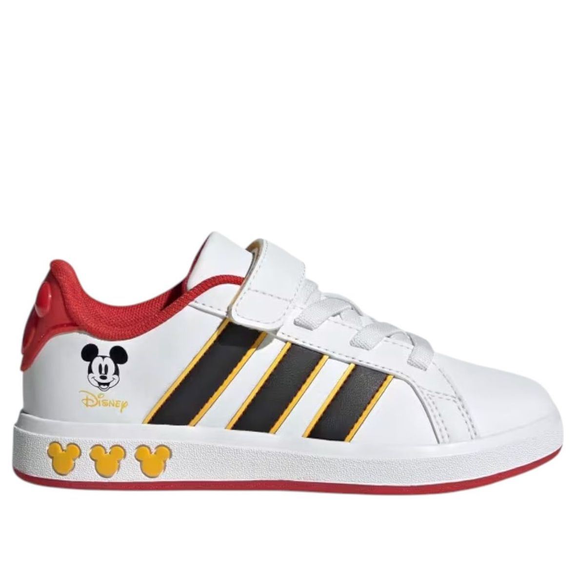 Кроссовки (GS) adidas x Disney Mickey Mouse Grand Court 'Cloud White Black' — фото 2