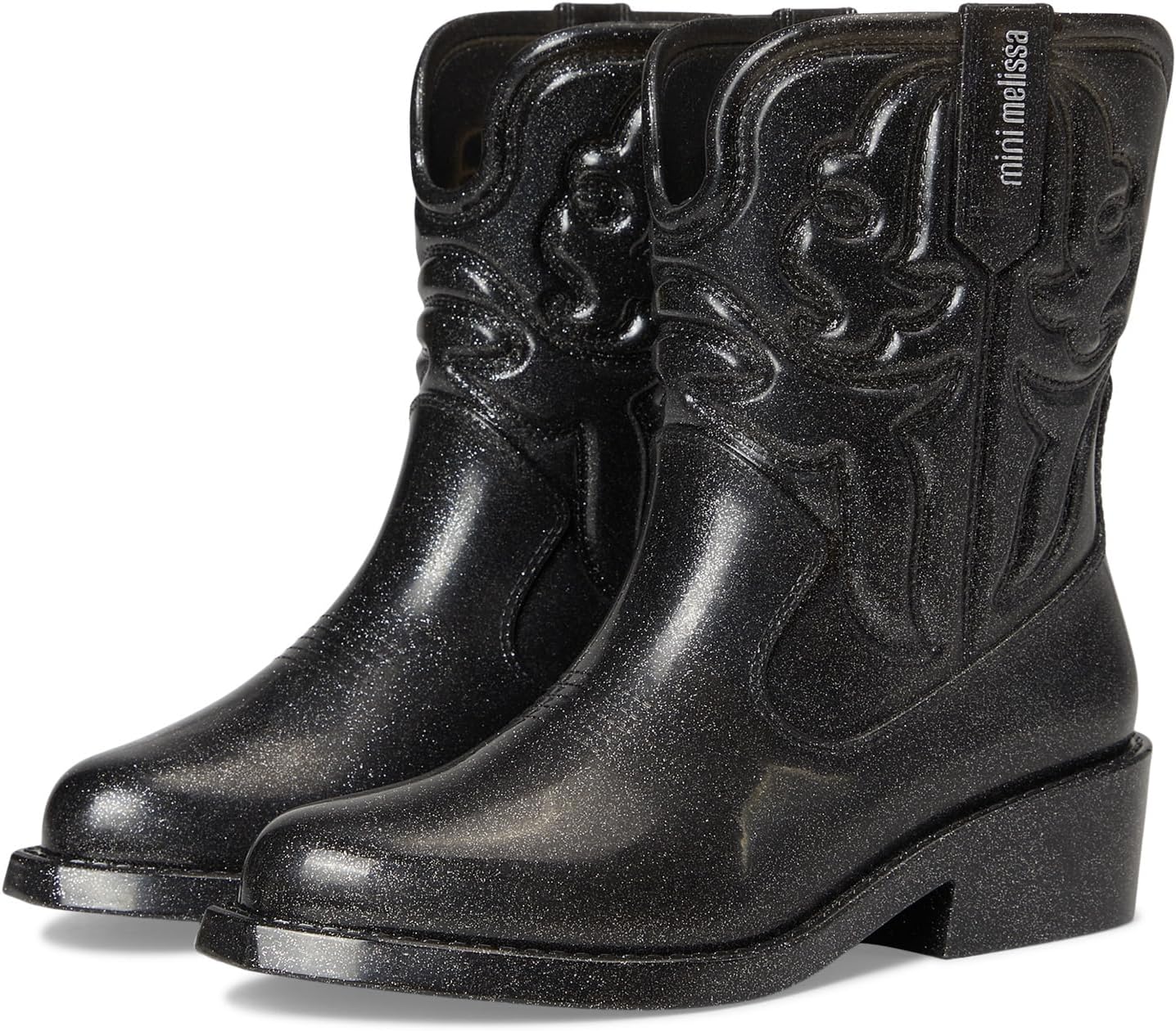 

Ботинки Mini Melissa Texas Boots, цвет Black/Silver/Glitter