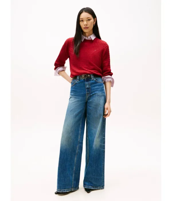 Свитер regular fit Tommy Hilfiger, коньячный — фото 2