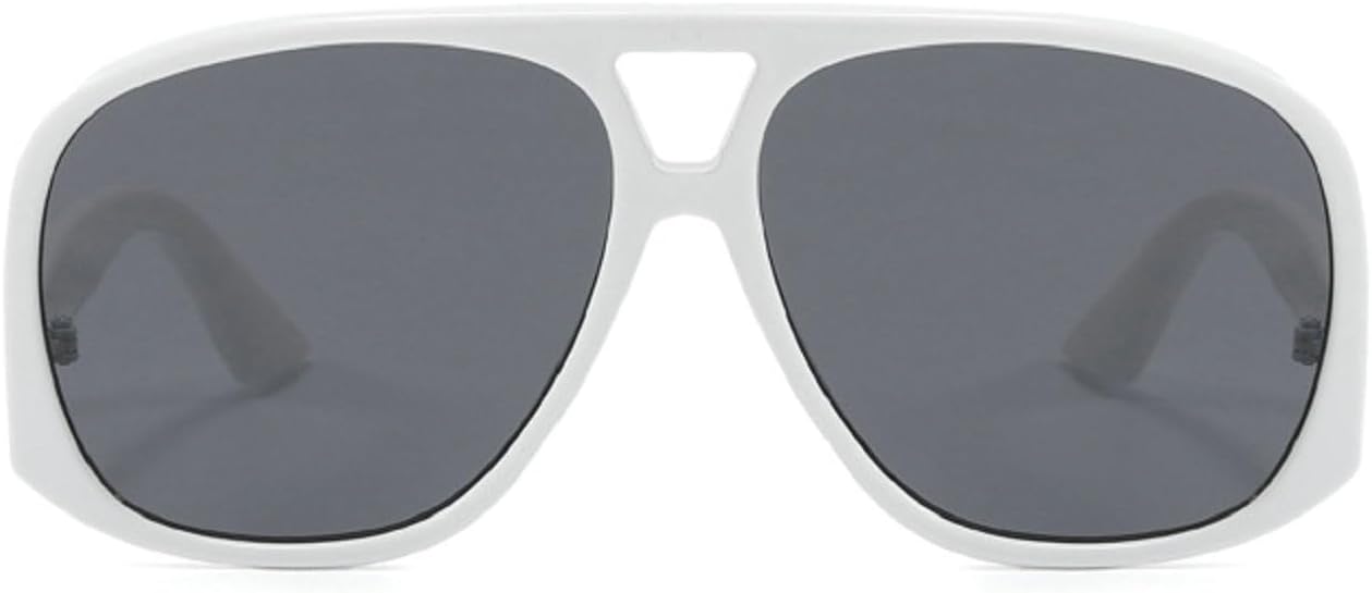 

Большие женские солнцезащитные очки-пилот, модные градиентные оттенки, защита от УФ-излучения UV400; мужские модные зеленые и розовые солнцезащитные очки 6201 Melrose, White