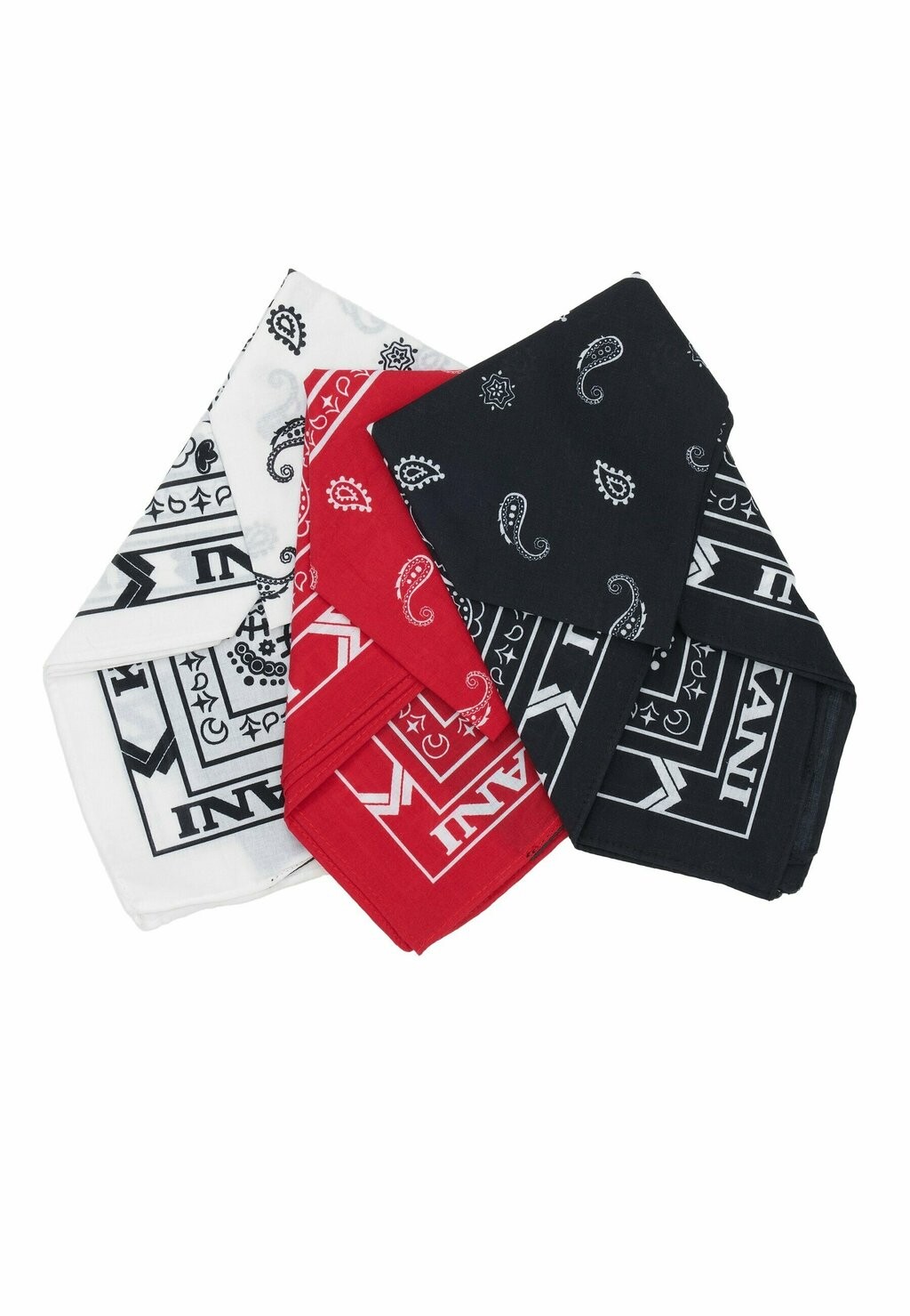 

Шарф UNISEX PAISLEY BANDANA 3PACK Karl Kani, цвет red sand blue