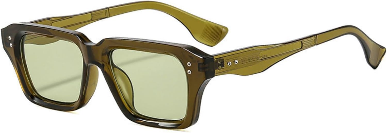 

Солнцезащитные очки Willochra прямоугольной формы для мужчин и женщин, модные солнцезащитные очки в квадратной оправе, ретро-стиль 90-х, дизайнерские, с защитой от УФ-излучения UV400, C4