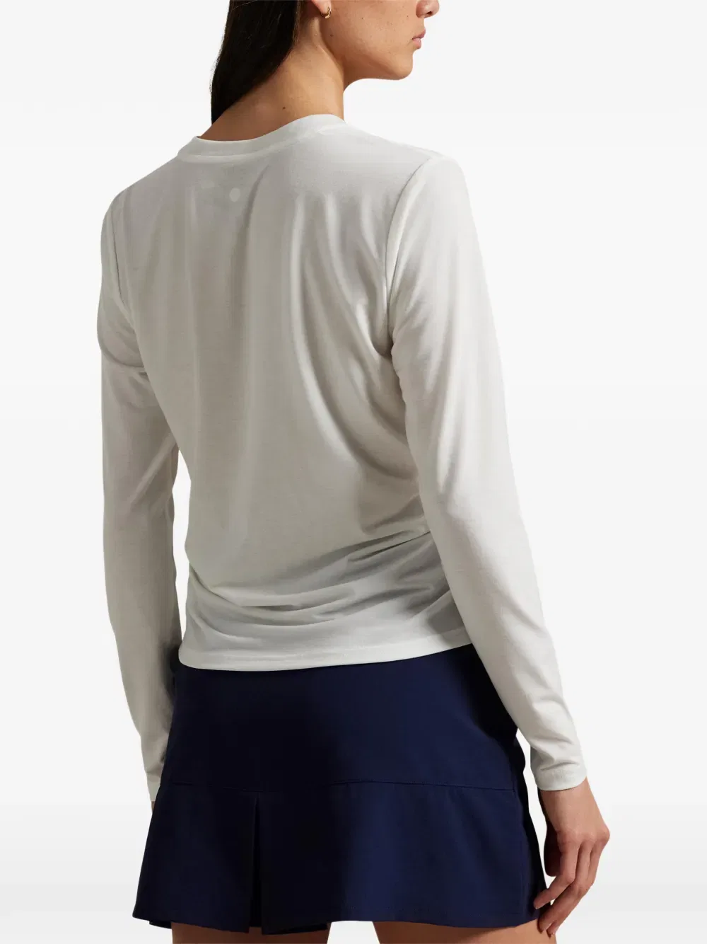 Футболка с длинными рукавами и V-образным вырезом Polo Ralph Lauren, нейтральный — фото 4
