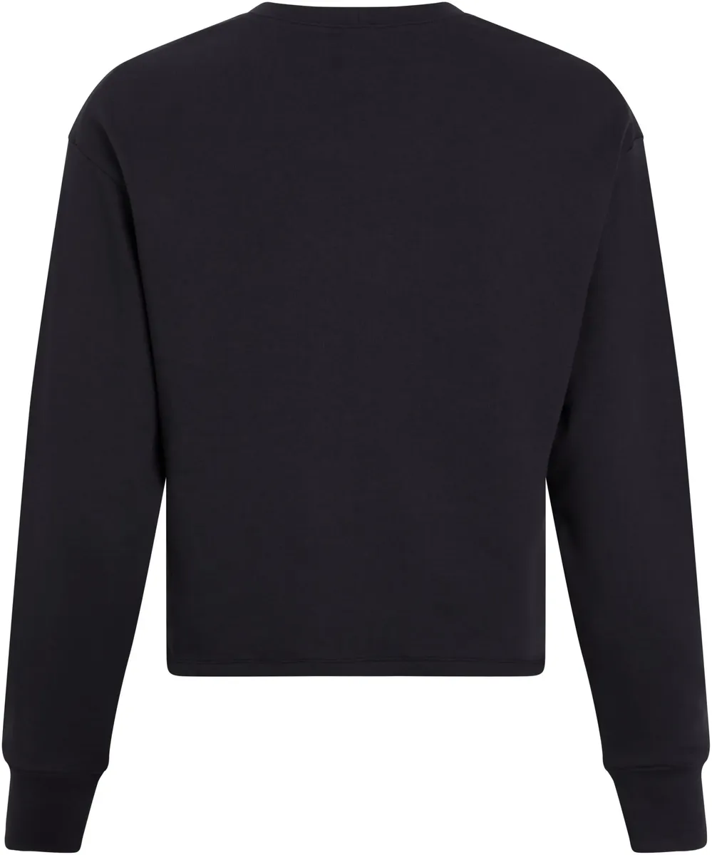 Толстовка Calvin Klein Underwear "RELAXED CREW PULLOVER" с надписью-логотипом, черный — фото 2