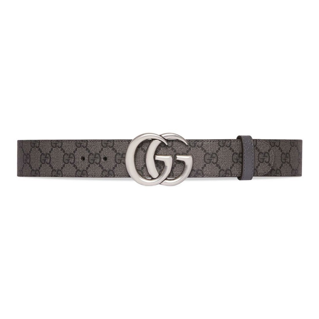 

GUCCI Ремень GG Marmont двусторонний, Gray