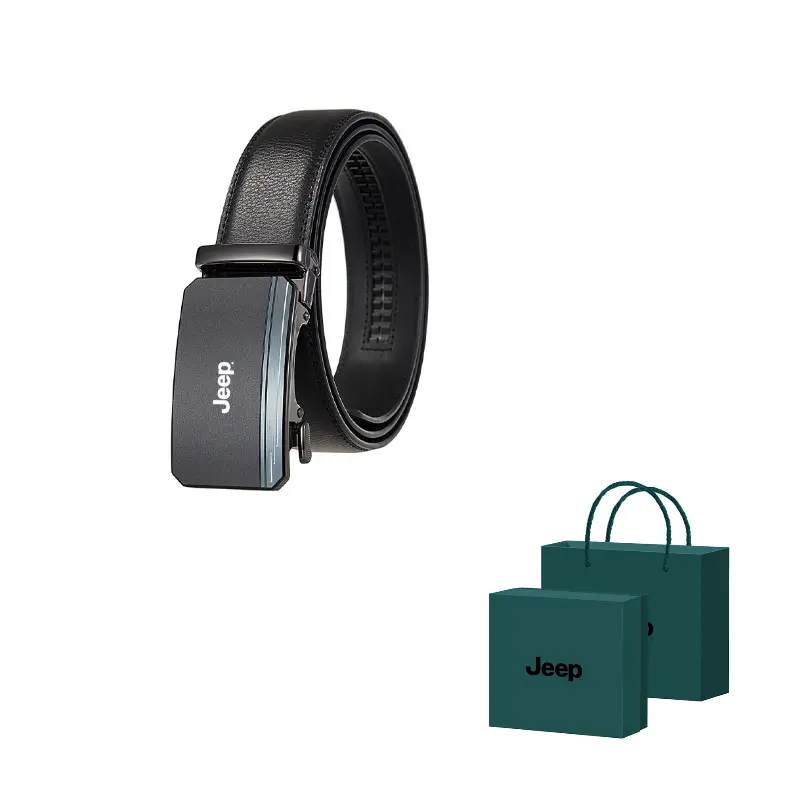 

Ремень мужской из спилка кожи шириной 35 см Jeep, 26122-1 gunmetal buckle черный strap