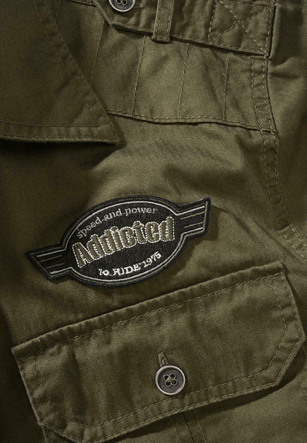 

Рубашка Luis Vintage Short Sleeve Brandit, оливковая