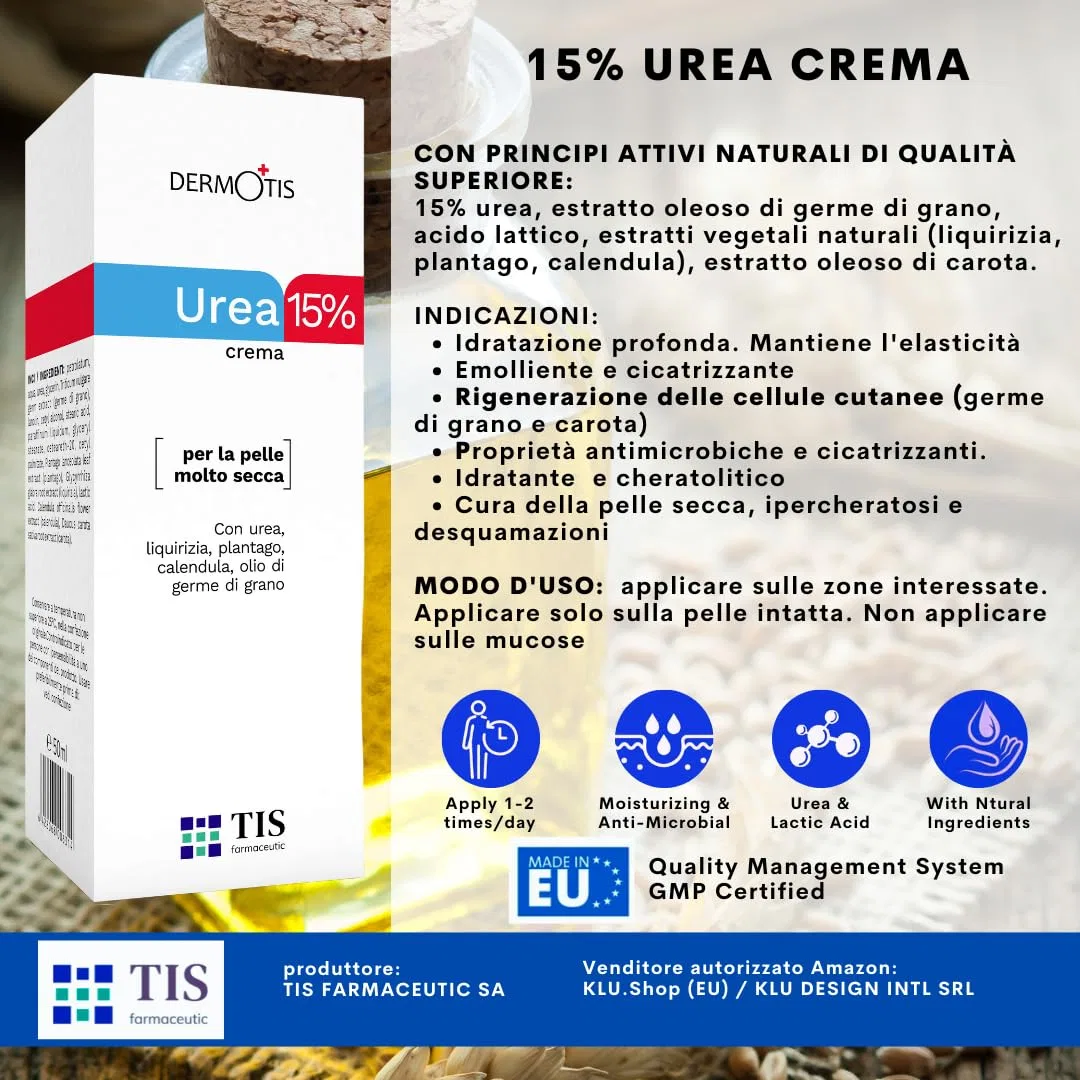 Крем TIS с мочевиной 15% для сухой и потрескавшейся кожи Tis Farmaceutic — фото 2
