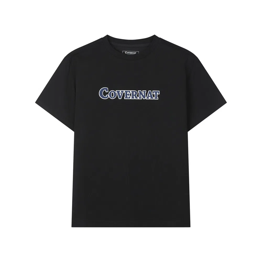 Детская футболка с логотипом чёрная от Covernat Kids