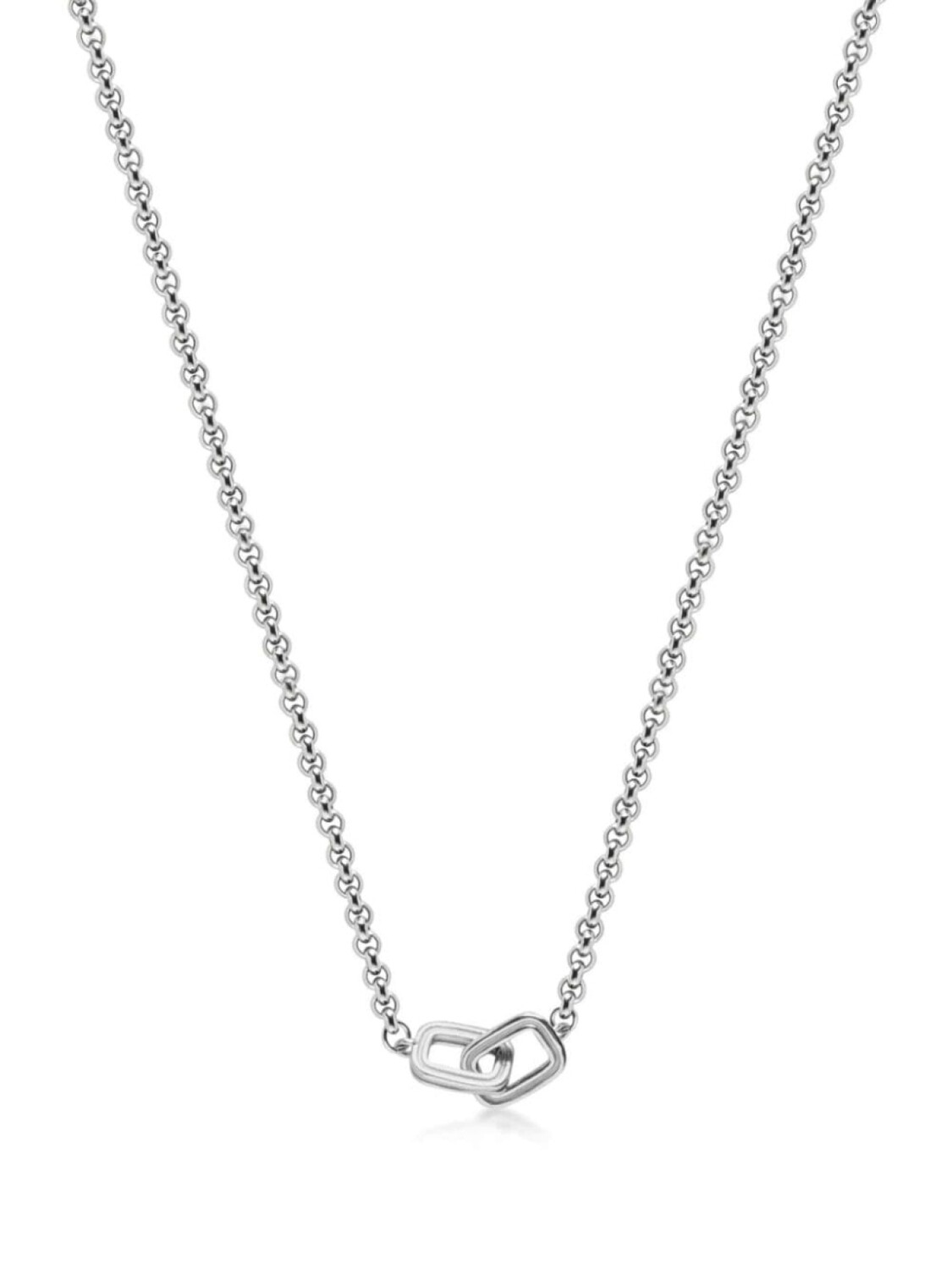 

Колье из нержавеющей стали Nialaya Jewelry, серебряный