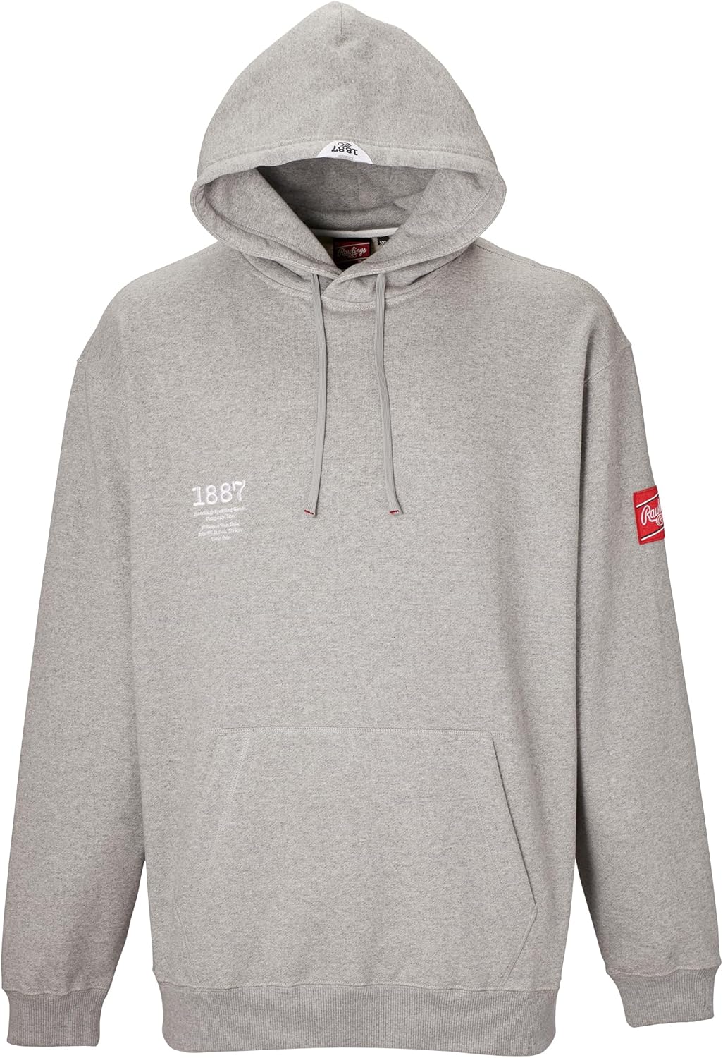 

Худи Rawlings AOS14F15 GROUND RED в бейсбольном стиле, серый