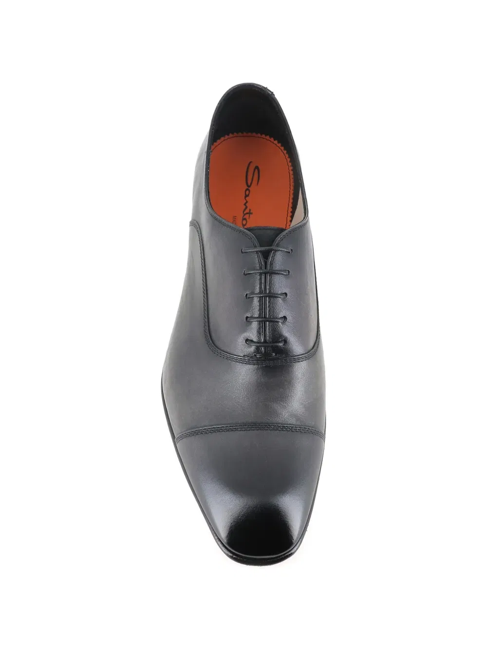 Оксфордские туфли с мыском на шнуровке Santoni, черный — фото 3