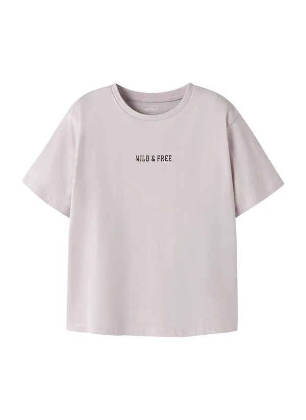 Футболка с принтом стандартного кроя Name It, Lilac Marble