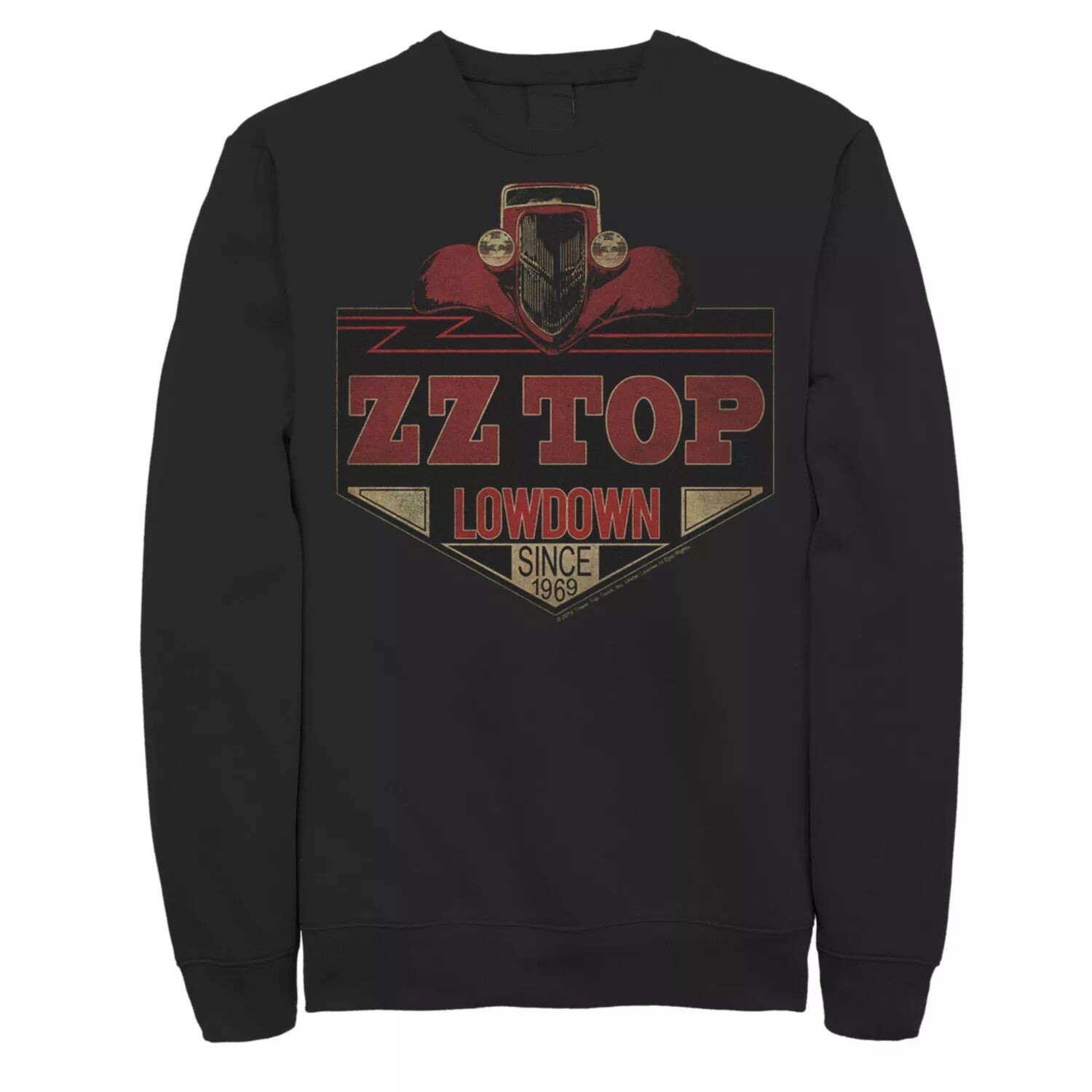 

Мужской флисовый пуловер с графическим логотипом ZZ Top Lowdown Hot Rod Licensed Character