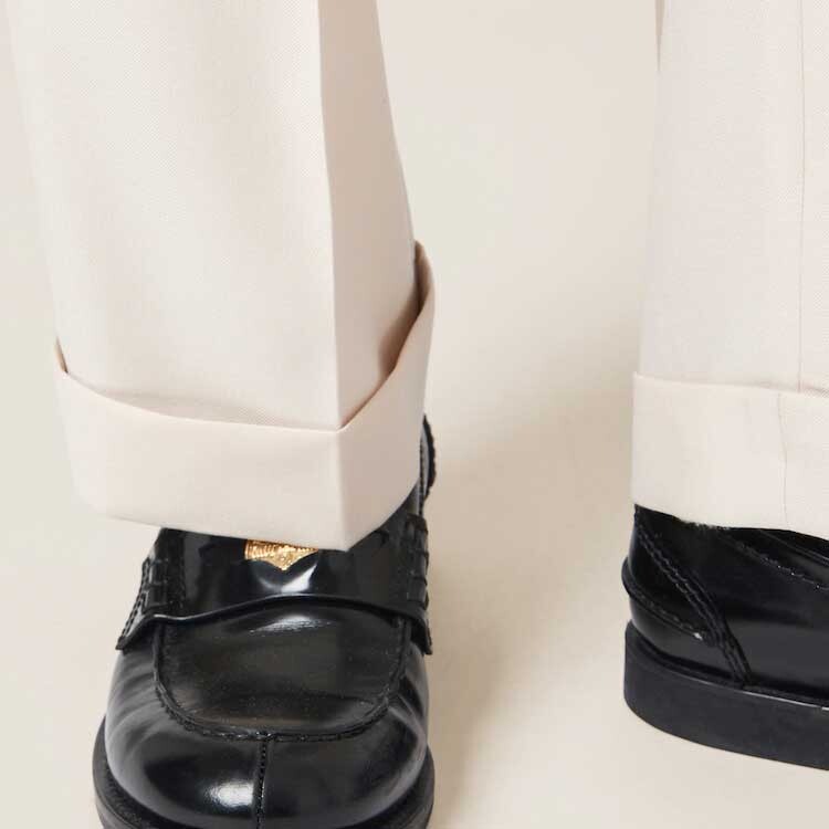 Брюки женские Miu Miu, черный/красный — фото 4