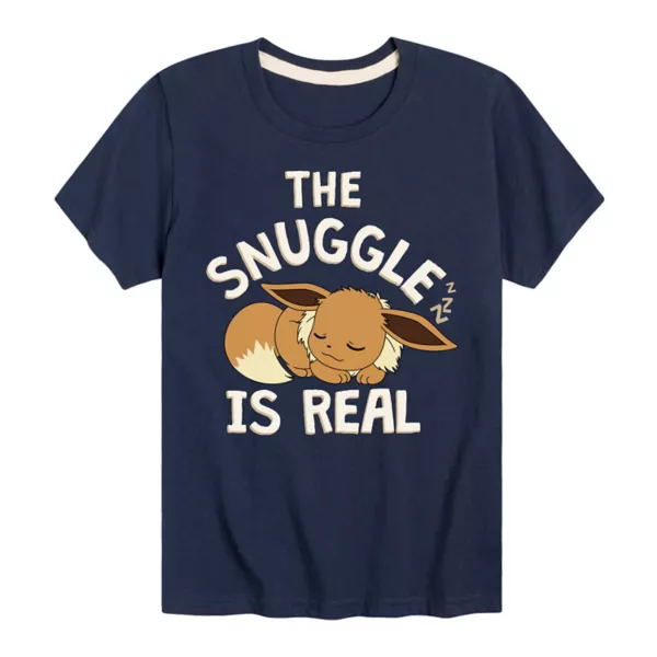 

Футболка с принтом покемона Иви "Snuggle Is Real" для мальчиков 8-20 лет Licensed Character, синий