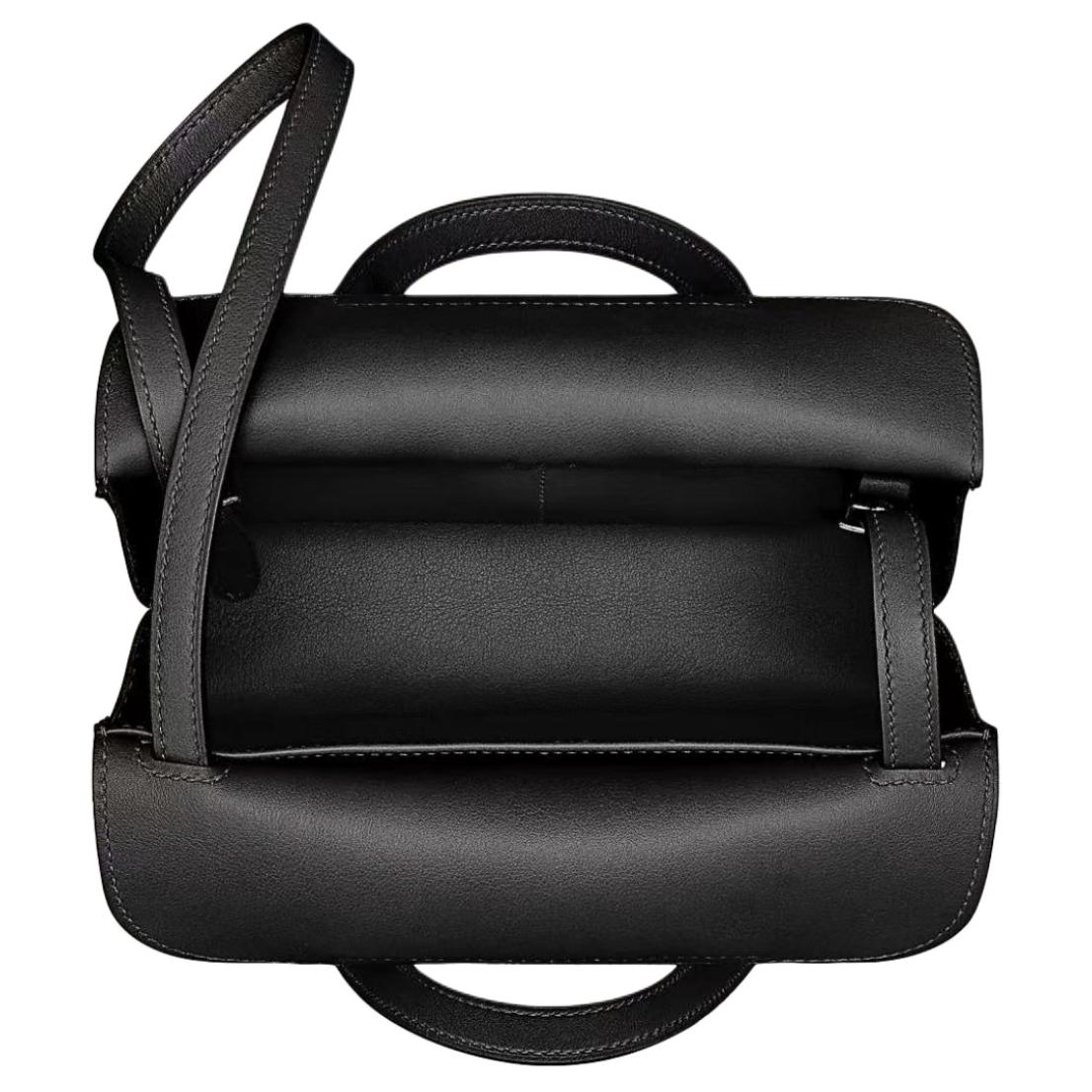 HERMES Халзан Свифт кожаная сумка с подковой — фото 3