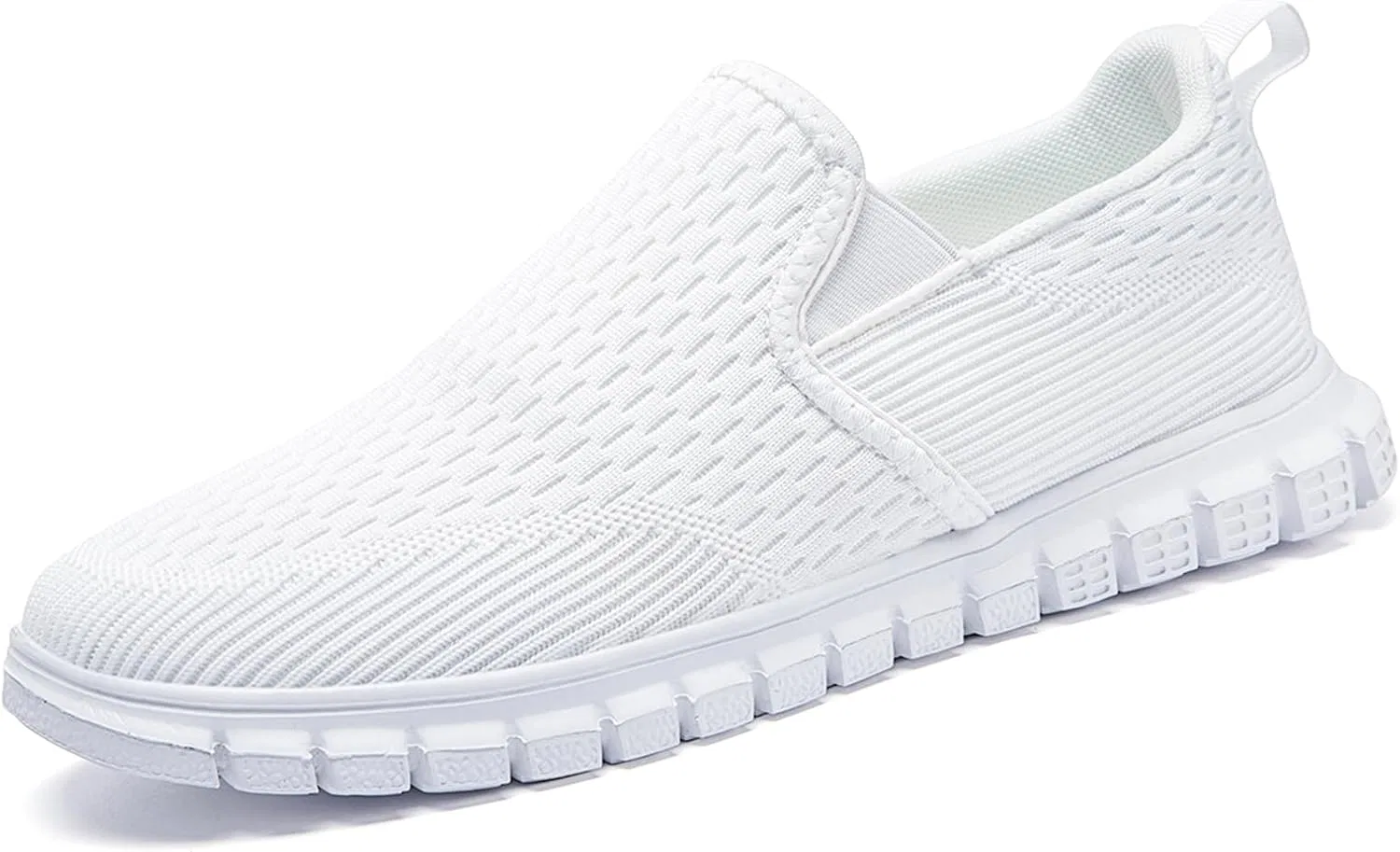 Мужские повседневные туфли Slip-On, дышащие, с сетчатым верхом, нескользящие, белые VLHGCG