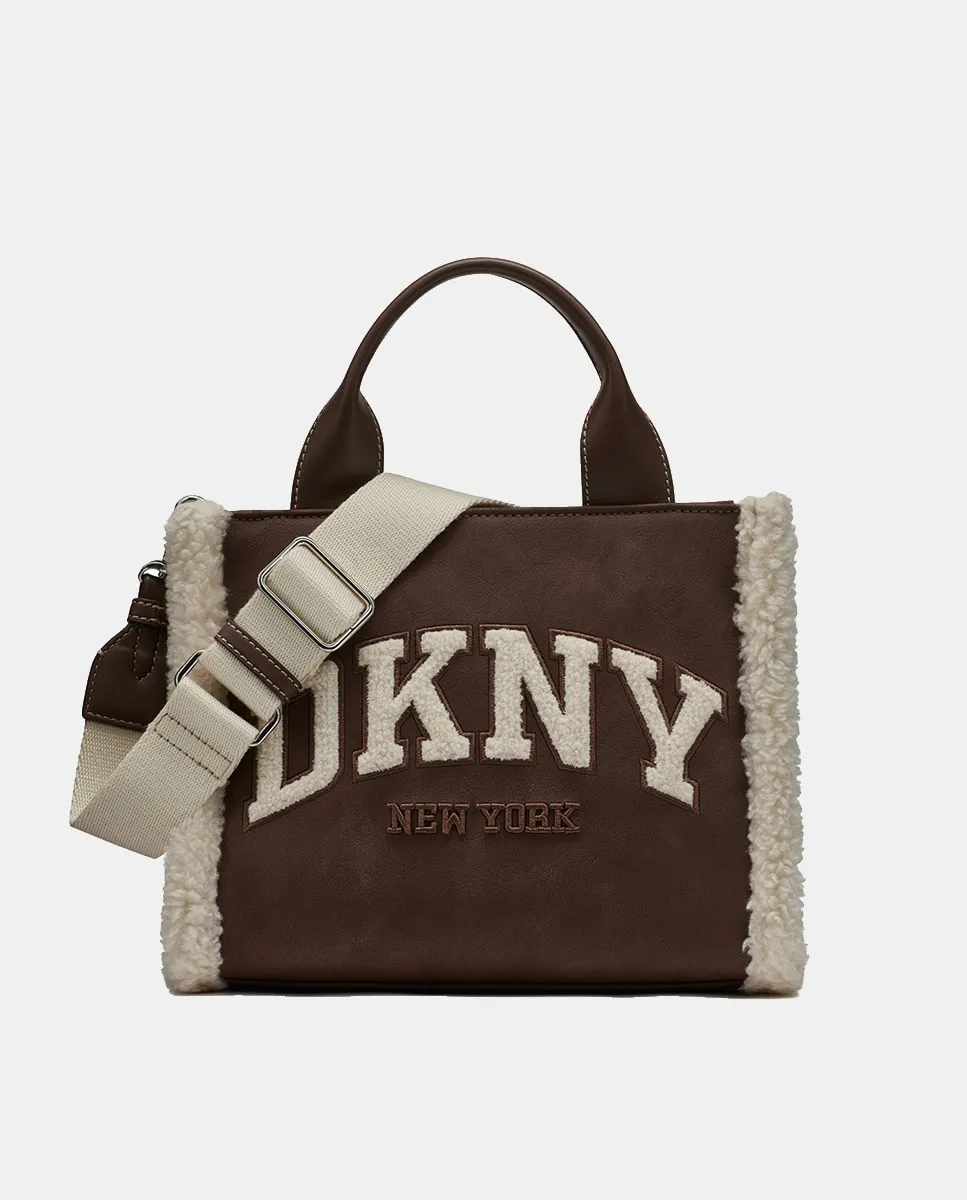 

Сумка через плечо Hadlee среднего размера DKNY, коричневый