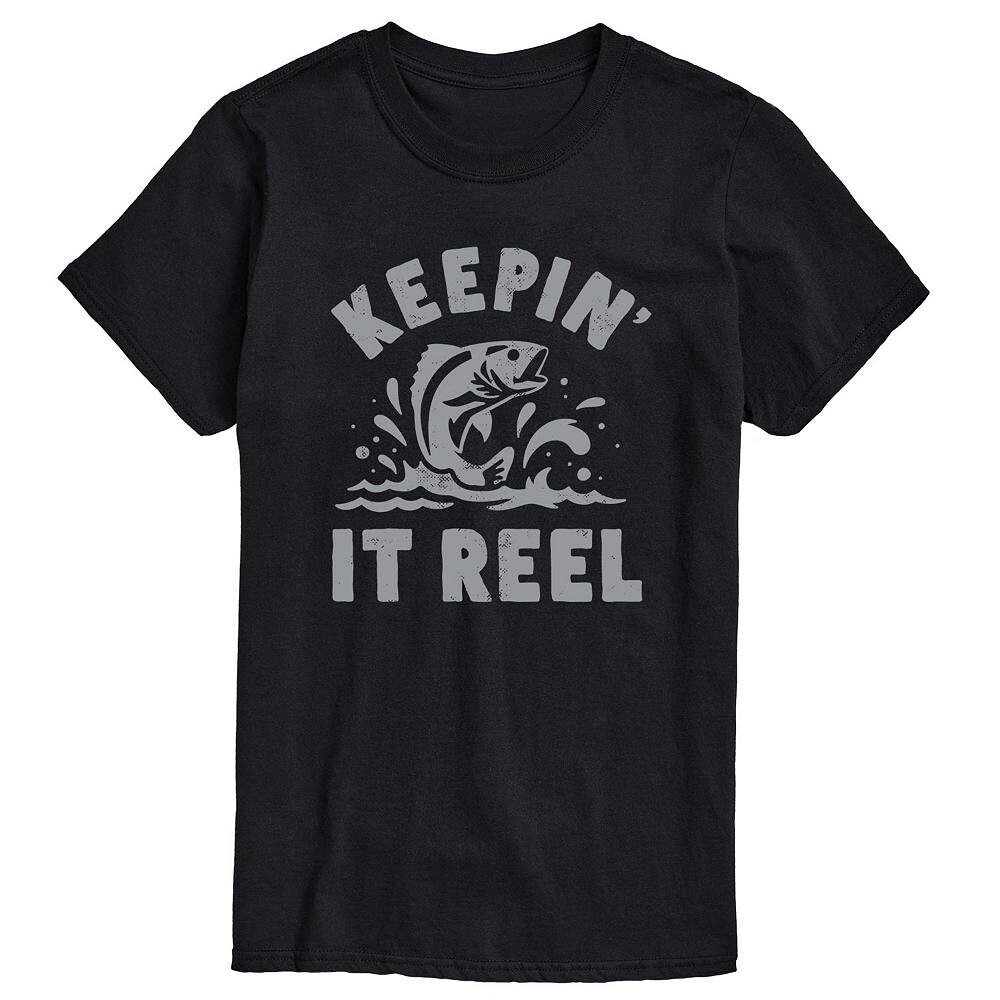 

Мужская футболка с рисунком Keepin It Reel Licensed Character, черный