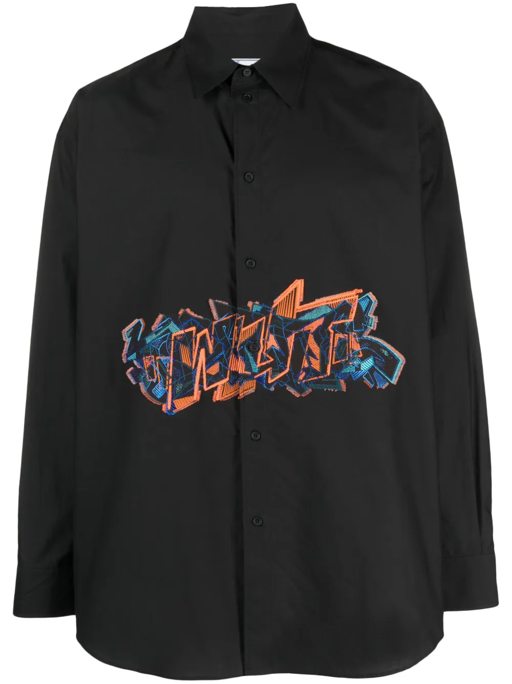 

Рубашка Graf Coupe' с длинными рукавами OFF-WHITE, черный