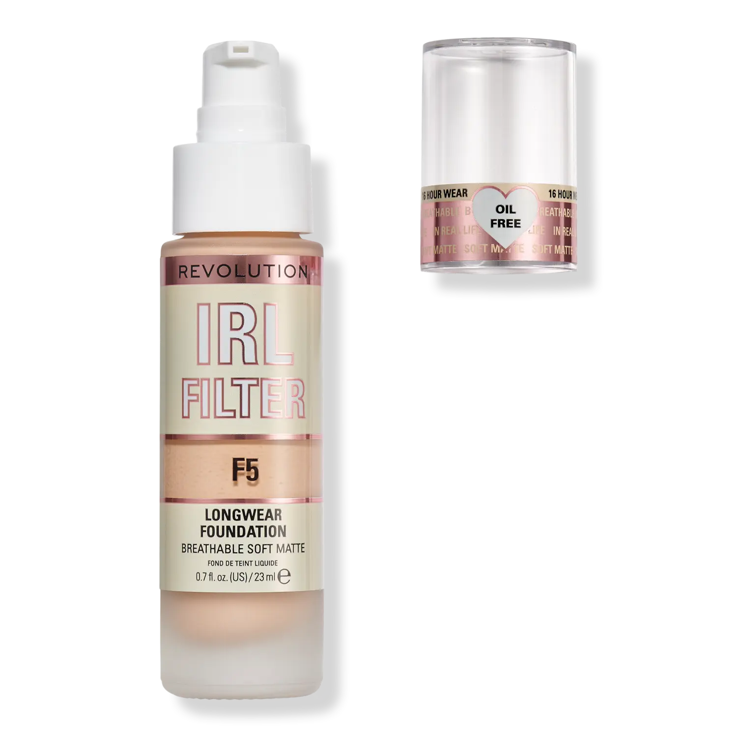 

Тональный крем IRL Filter Longwear Foundation Revolution Beauty, F5 (light skin tones with a golden undertone)