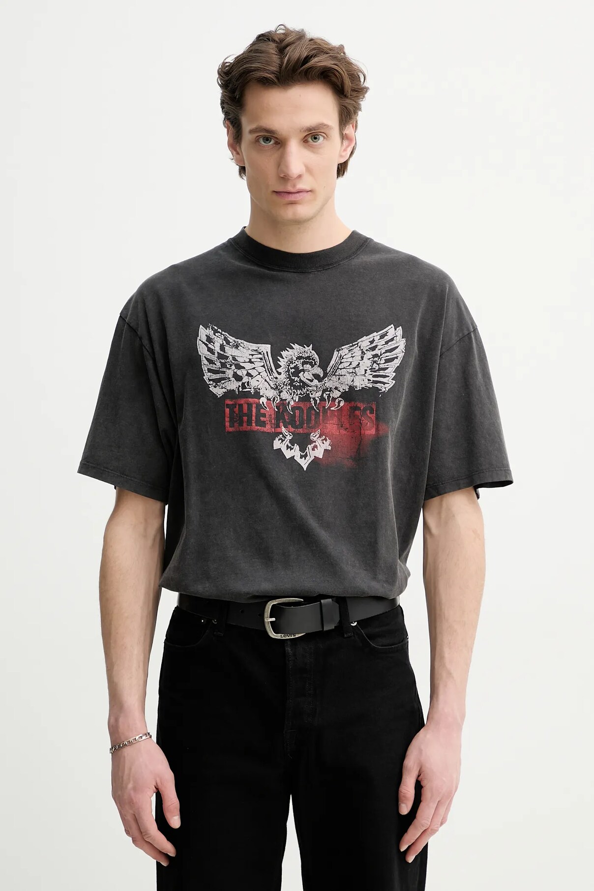 

Футболка из хлопка The Kooples, серый