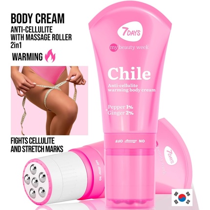 7Days Strong Anti-Cellulite Cream Разогревающий крем для тела с натуральными экстрактами ЧИЛИ 130 мл — фото 3