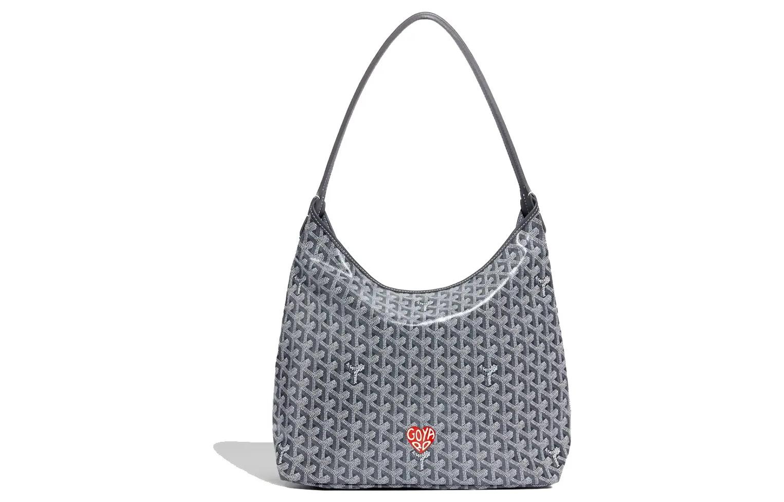 

Сумка-хобо Bohème из канваса с кожаными вставками, женская сумка через плечо Goyard, shopping bag set(basic set+shopping bag)