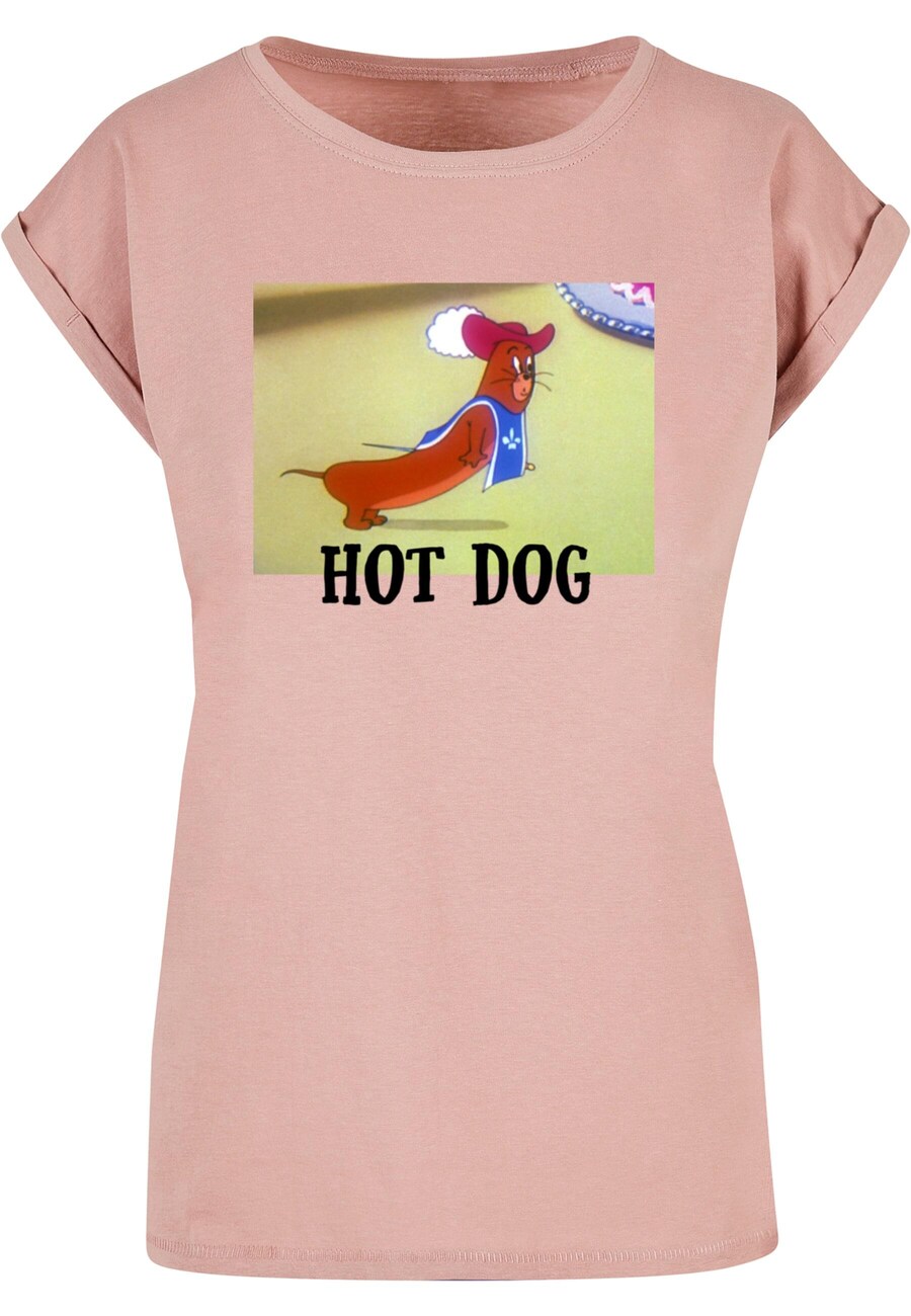 

Футболка ABSOLUTE CULT Shirt Tom And Jerry - Hot Dog, темно-розовый