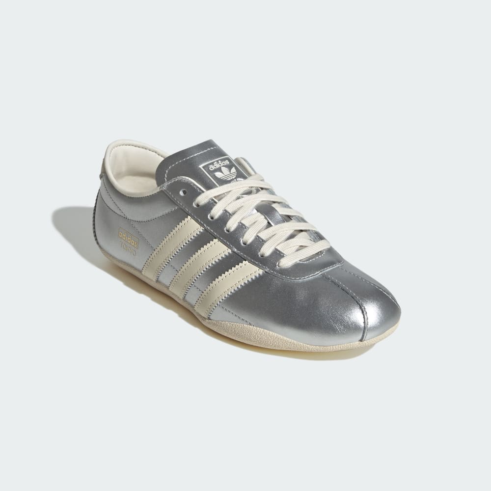 Кроссовки Adidas Tokyo Shoes, цвет Silver Metallic/Cream White/Gold Metallic — фото 4