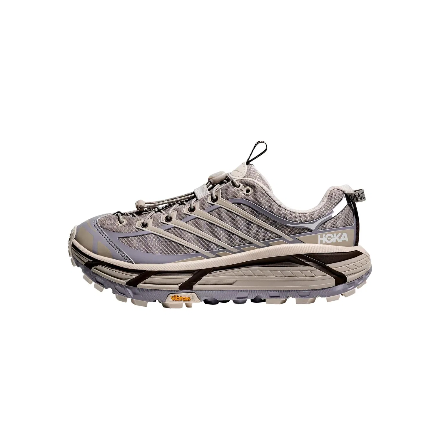 Мужские кроссовки Hoka Mafate Three2 Wordmark Putty / Foggy Grey 1175490-PFG