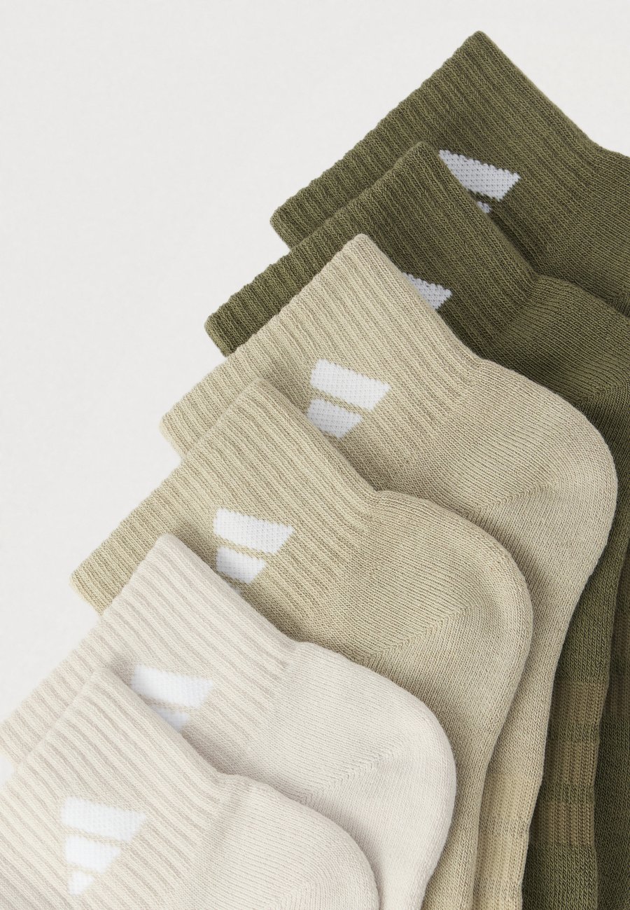 Носки Adidas Performance CUSHIONED ESSENTIALS ANKLE 6 PAIR PACK, Olive Strata/Wonder Cargo/Wonder Alumina/Olive — фото 2