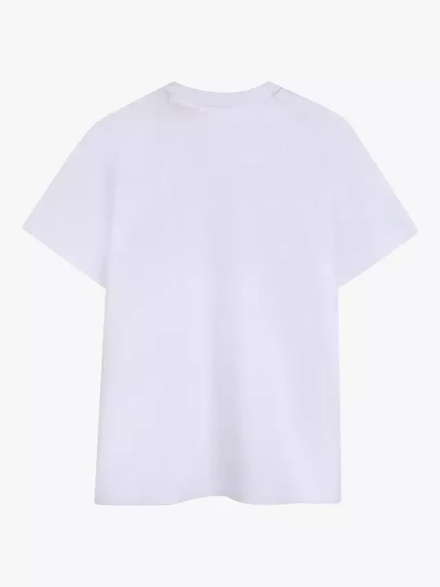 Детская футболка с коротким рукавом и графическим логотипом HUGO BOSS, White — фото 2