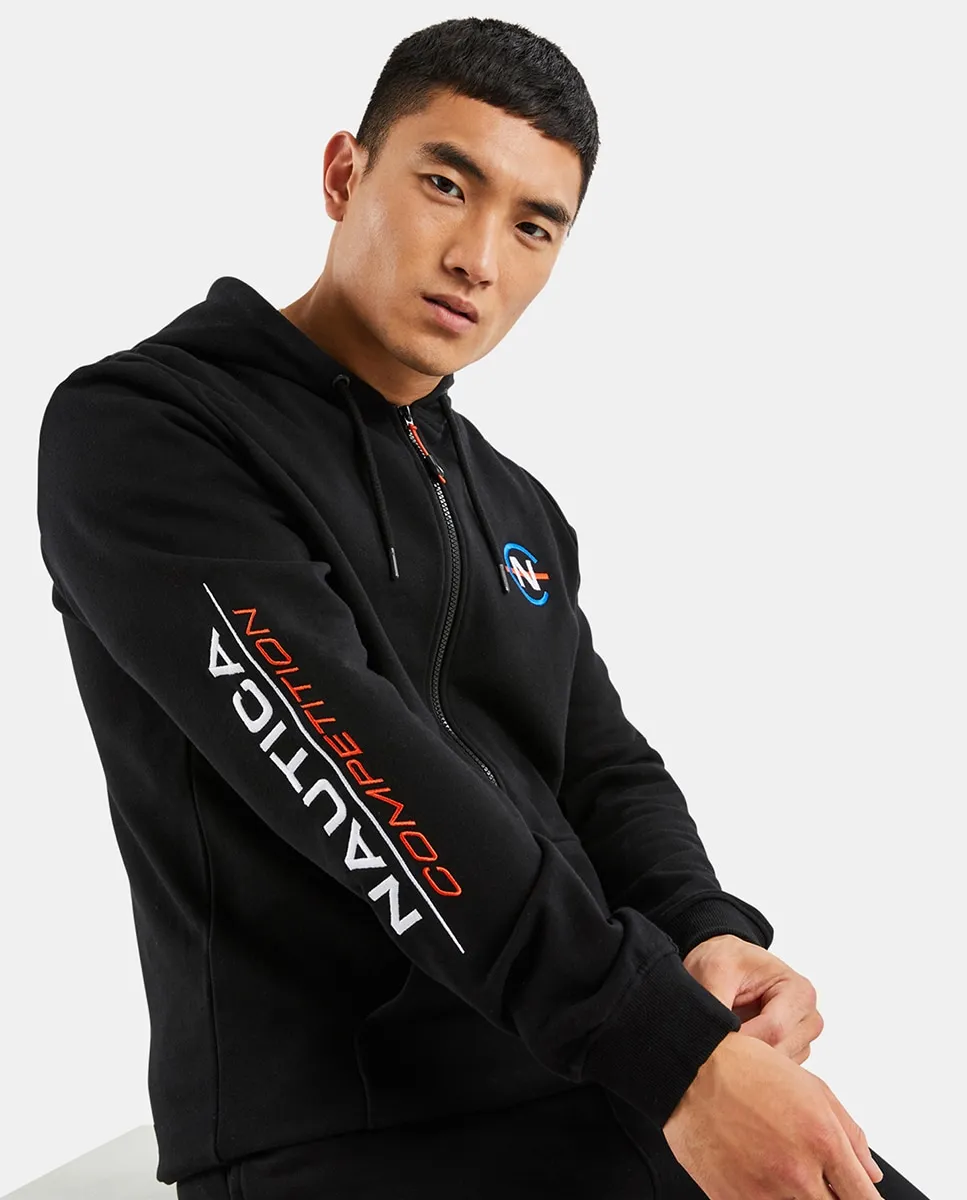 

Мужская хлопковая толстовка с капюшоном Nautica, черный