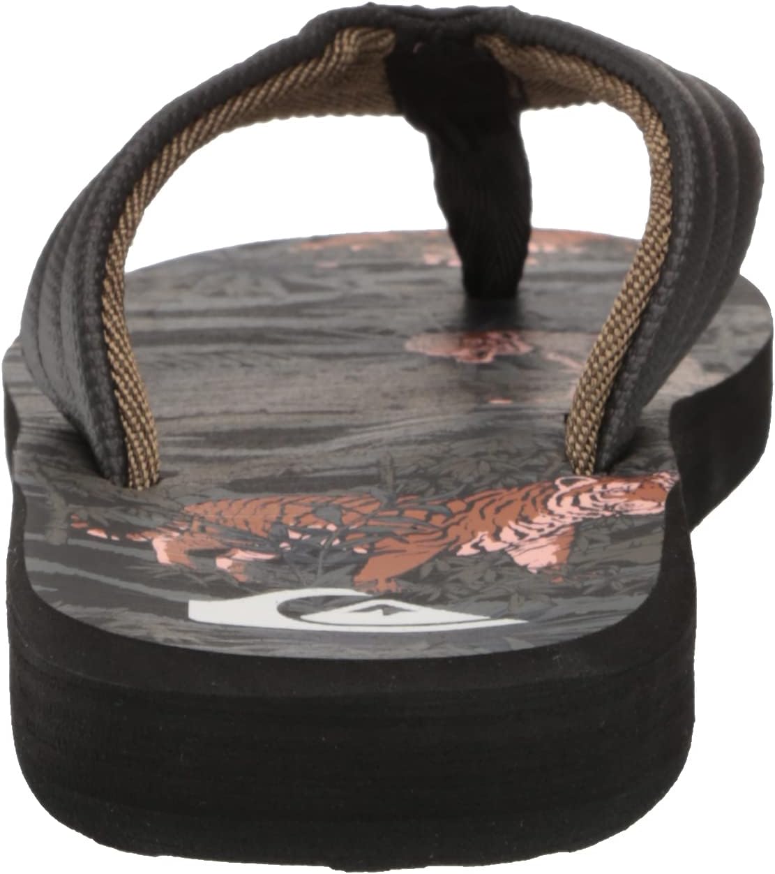 Quiksilver mens Carver Print Flip Flop Сандалии, черный — фото 3