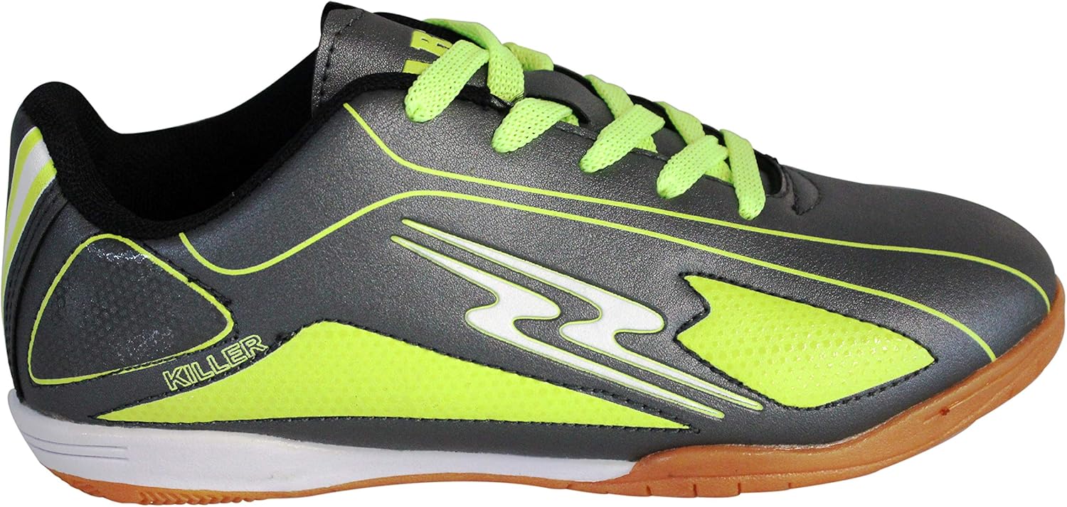 

Детские футбольные бутсы ARZA Sport для игры в помещении, модель Killer, зеленый/угольный